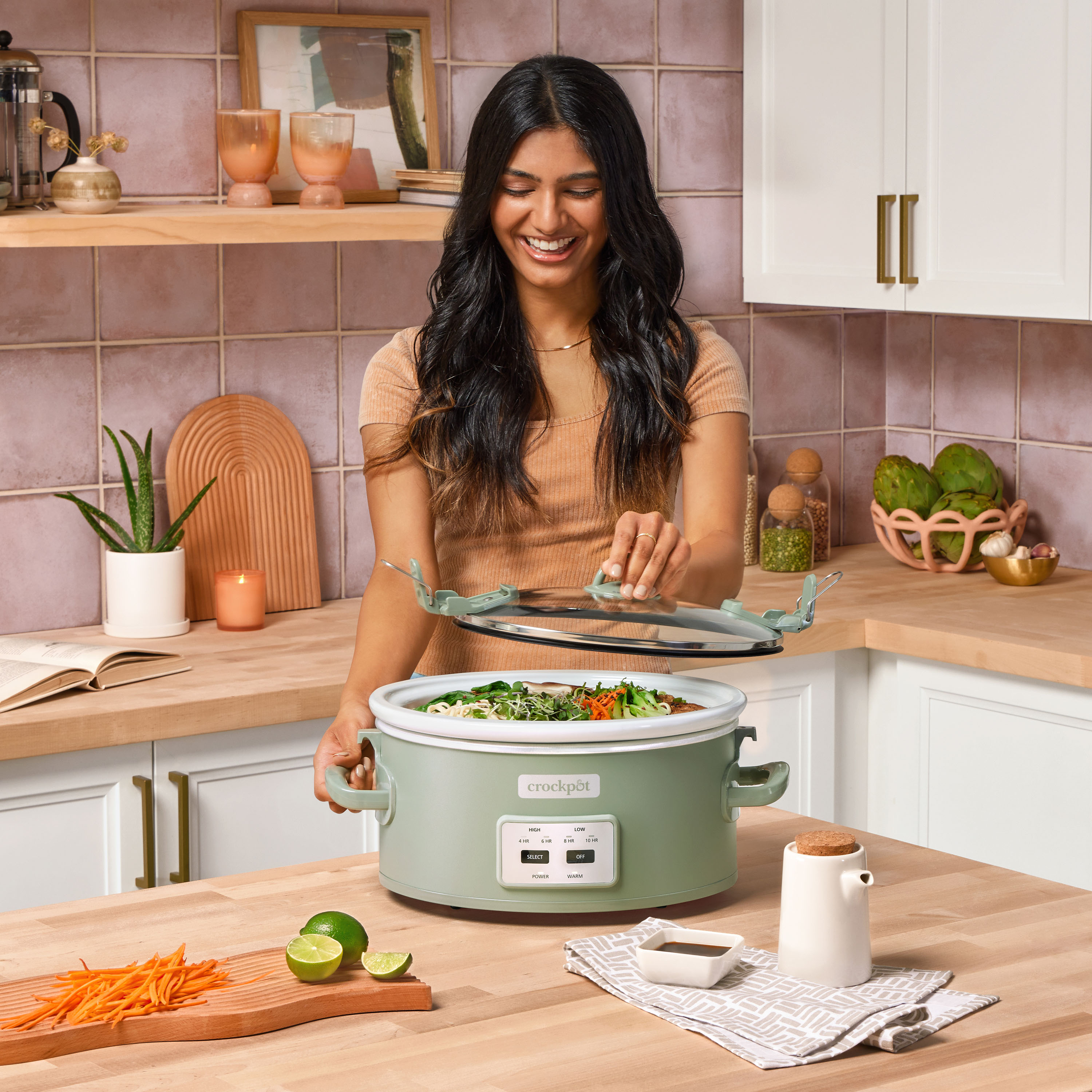 Alternative view of Crock-Pot Programmable Design Series 6-Quart Cook & Carry Slow Cooker, Moonshine