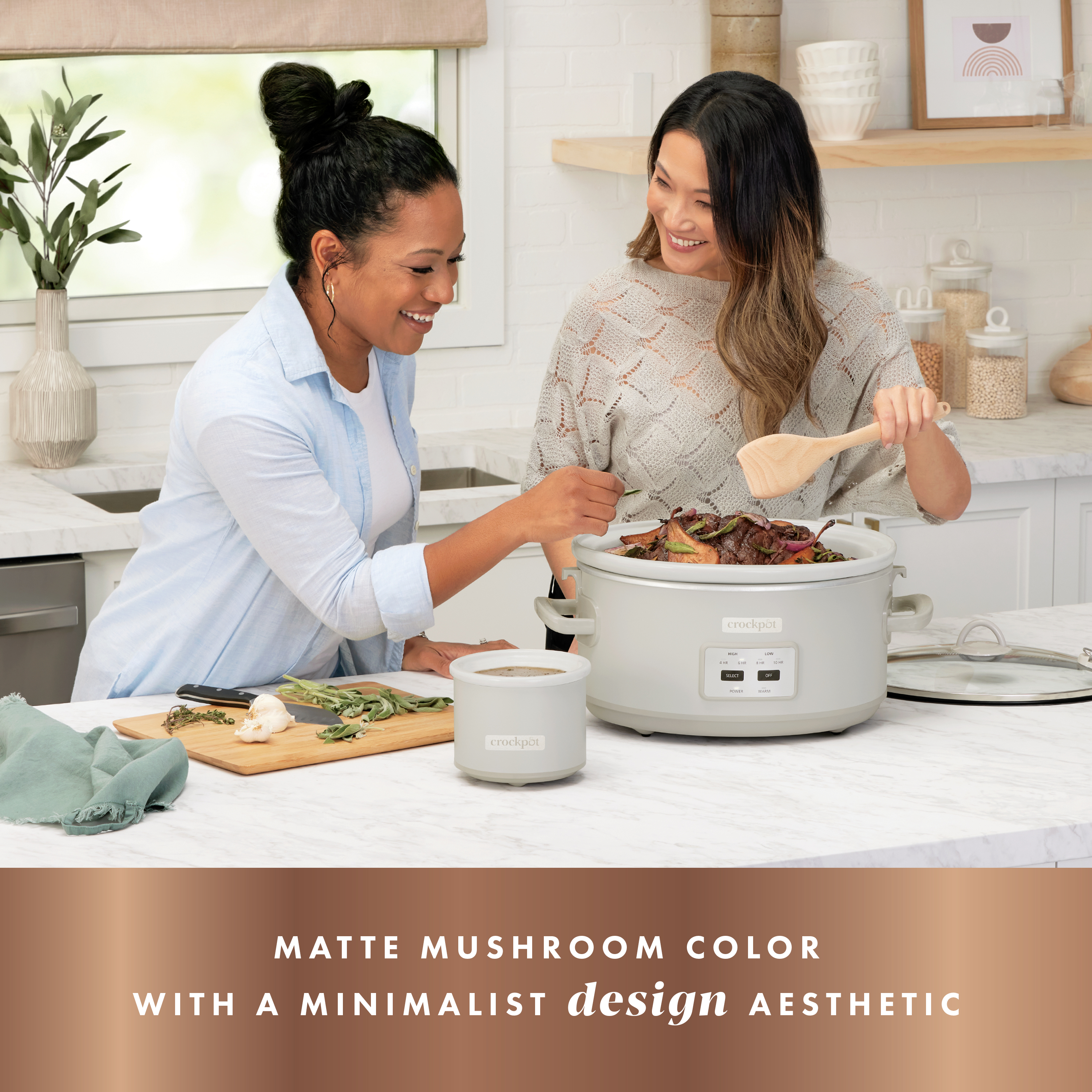 Alternative view of Crock-Pot 7-Quart Cook & Carry Slow Cooker, Mushroom