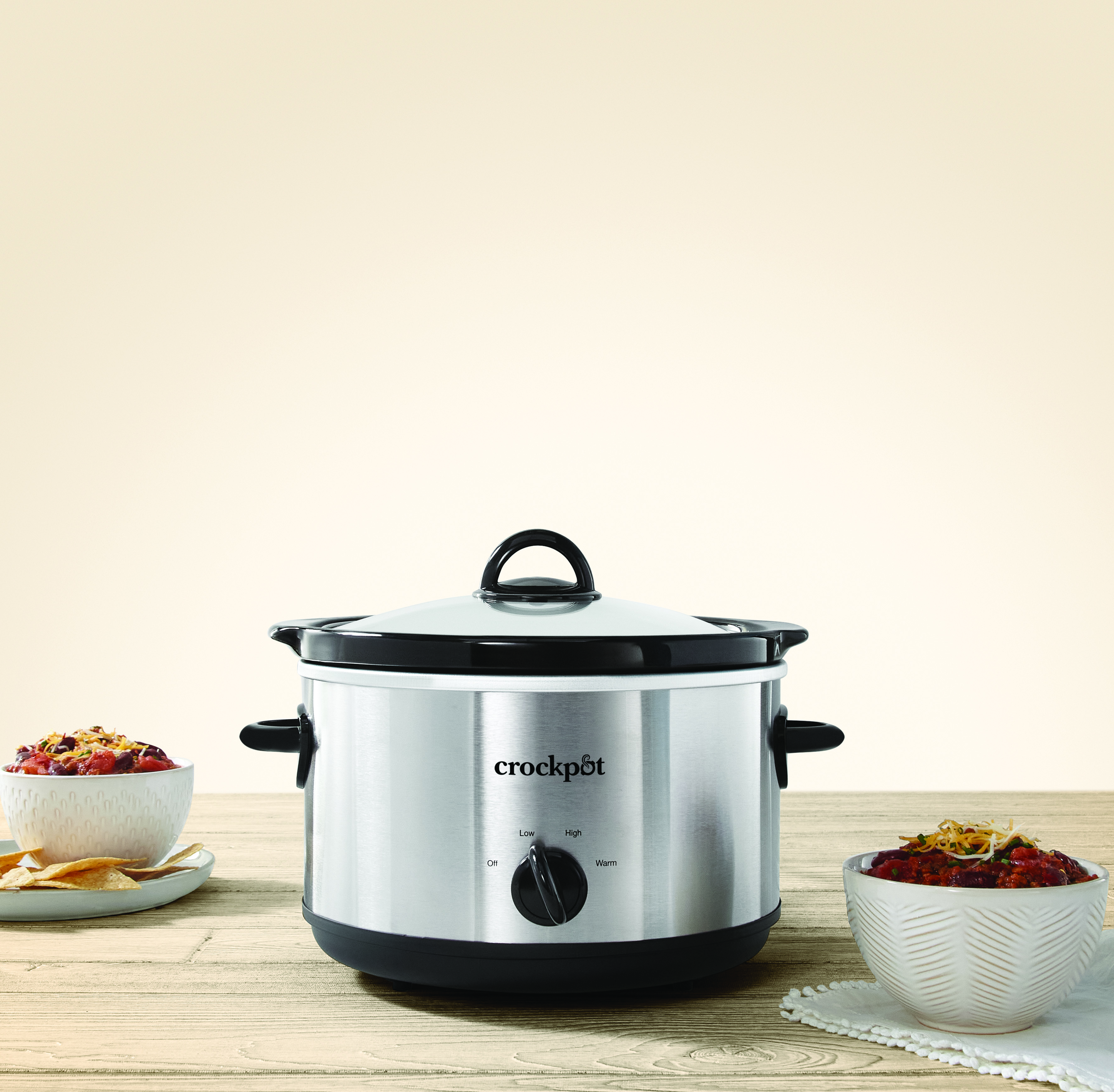 Alternative view of Crock-Pot Manual 4.5-Quart Slow Cooker, Silver